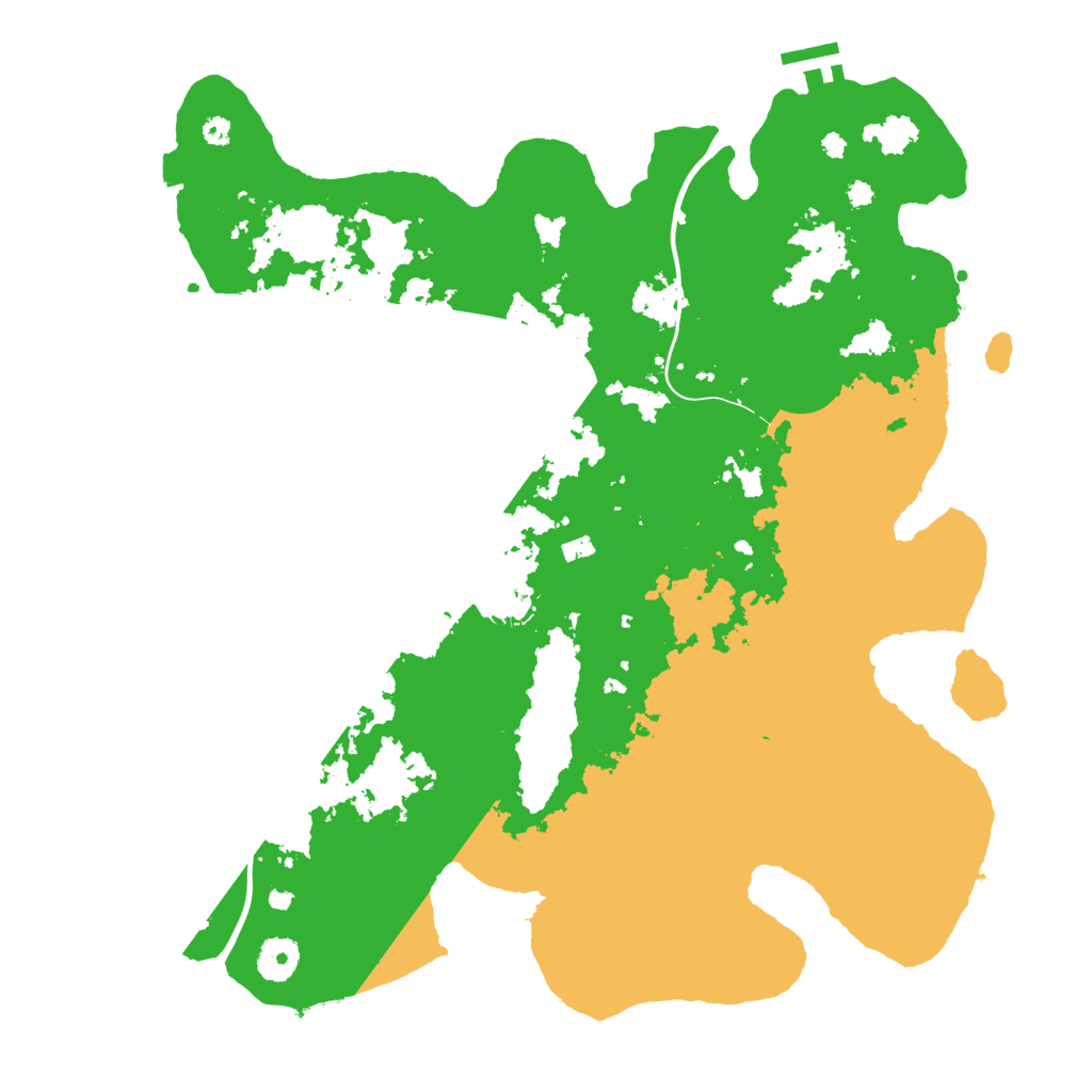 Biome Rust Map: Procedural Map, Size: 3800, Seed: 519399