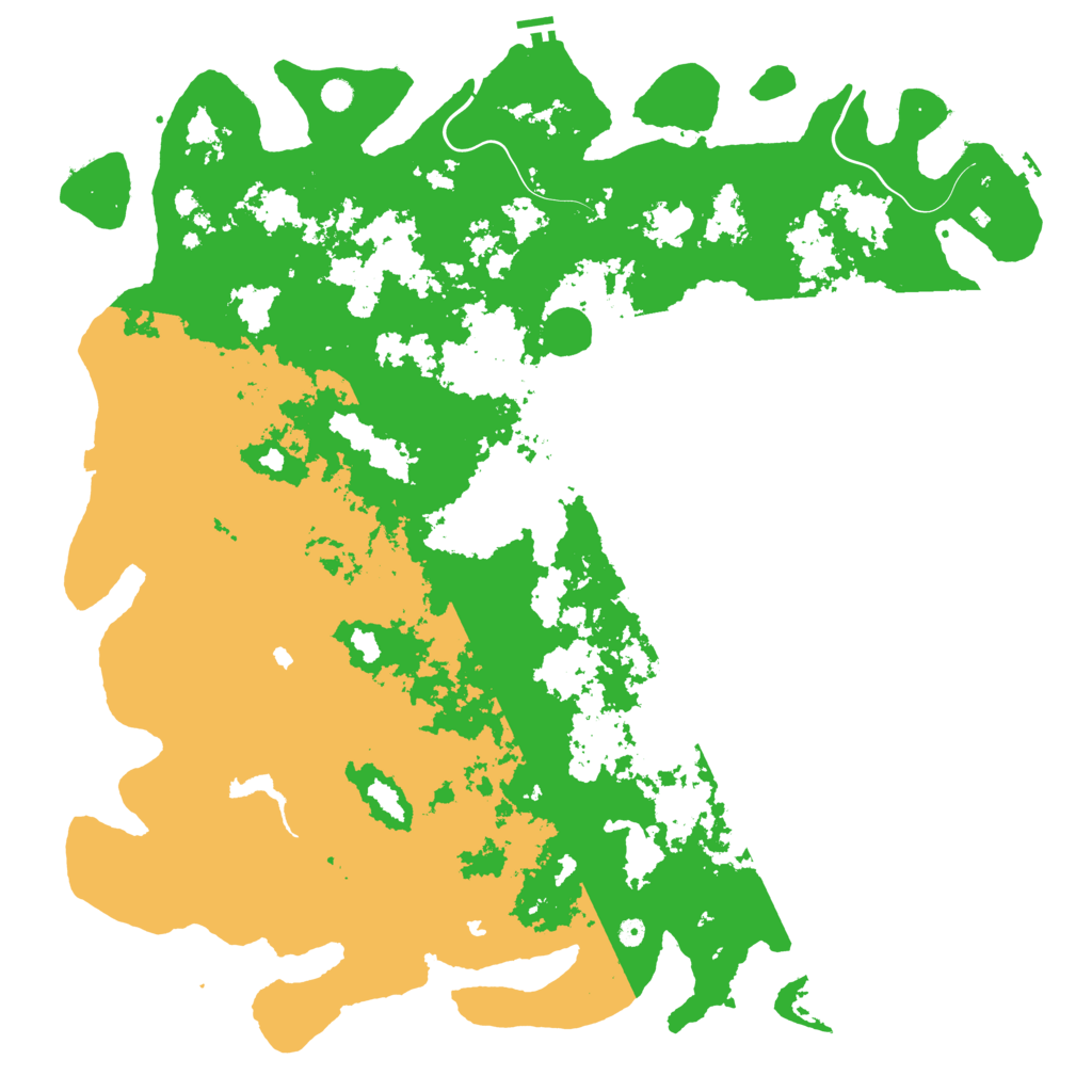 Biome Rust Map: Procedural Map, Size: 6000, Seed: 33669471