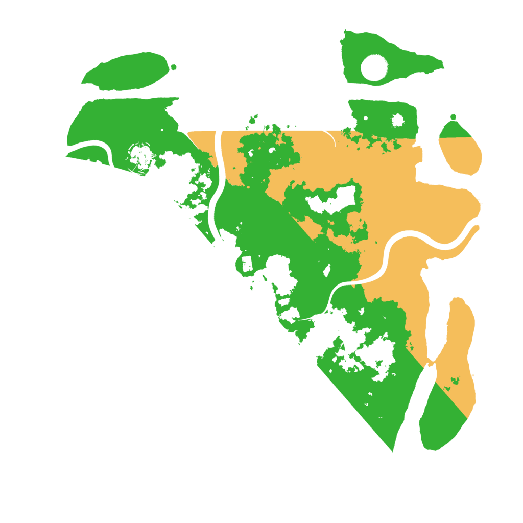 Biome Rust Map: Procedural Map, Size: 3700, Seed: 971822455
