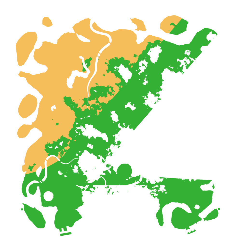 Biome Rust Map: Procedural Map, Size: 4400, Seed: 58686034