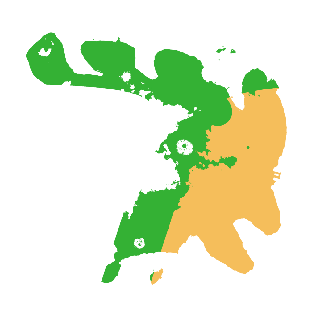 Biome Rust Map: Procedural Map, Size: 3000, Seed: 19658