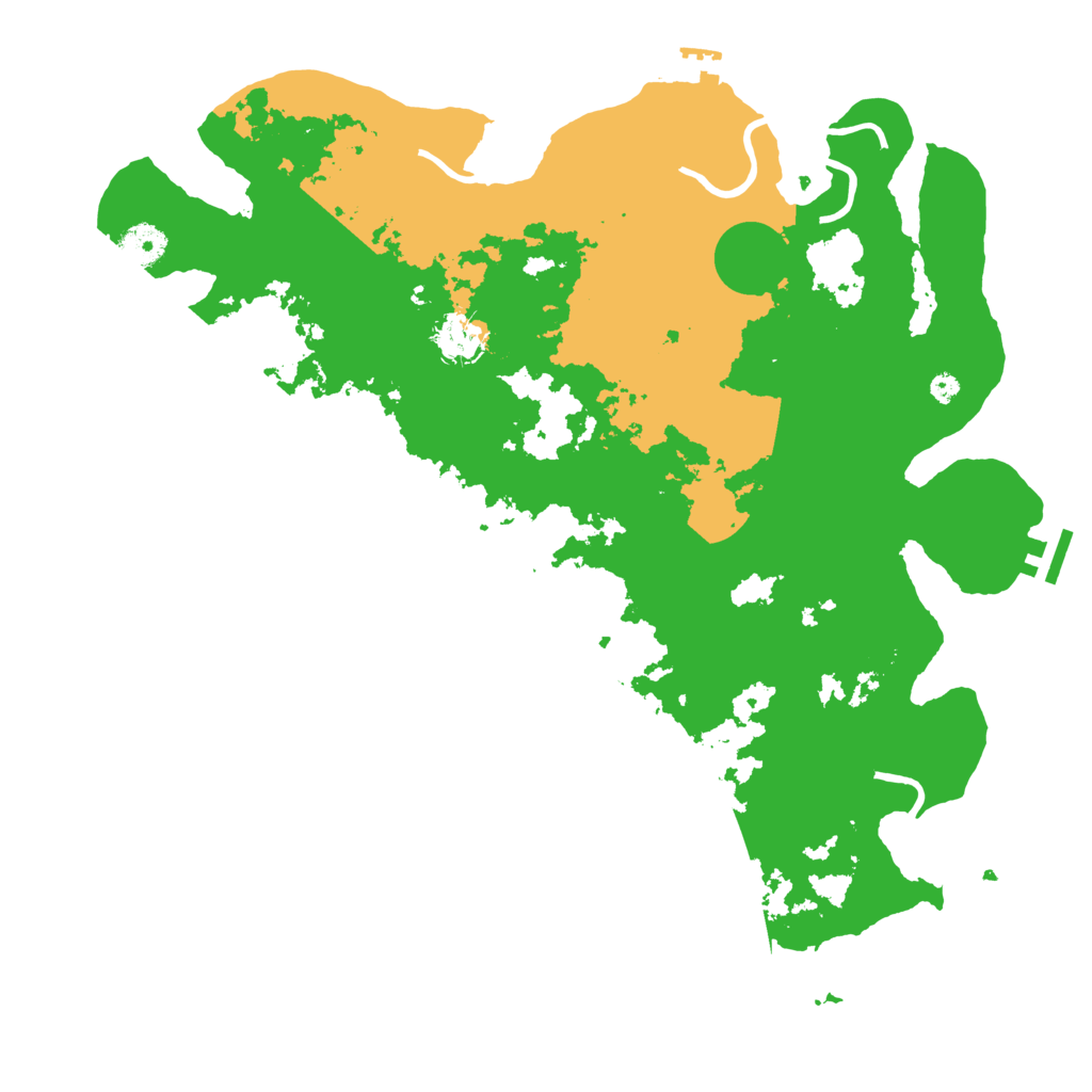Biome Rust Map: Procedural Map, Size: 3950, Seed: 39405522