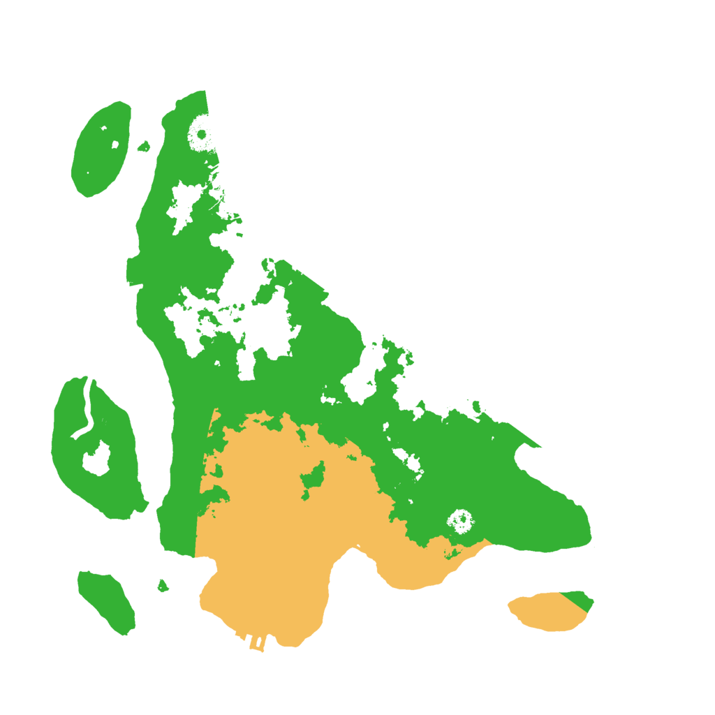 Biome Rust Map: Procedural Map, Size: 3000, Seed: 1623410