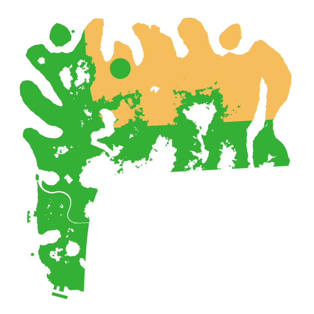 Biome Rust Map: Procedural Map, Size: 4000, Seed: 43134378