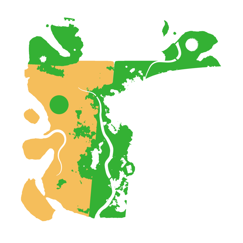 Biome Rust Map: Procedural Map, Size: 3400, Seed: 25240027