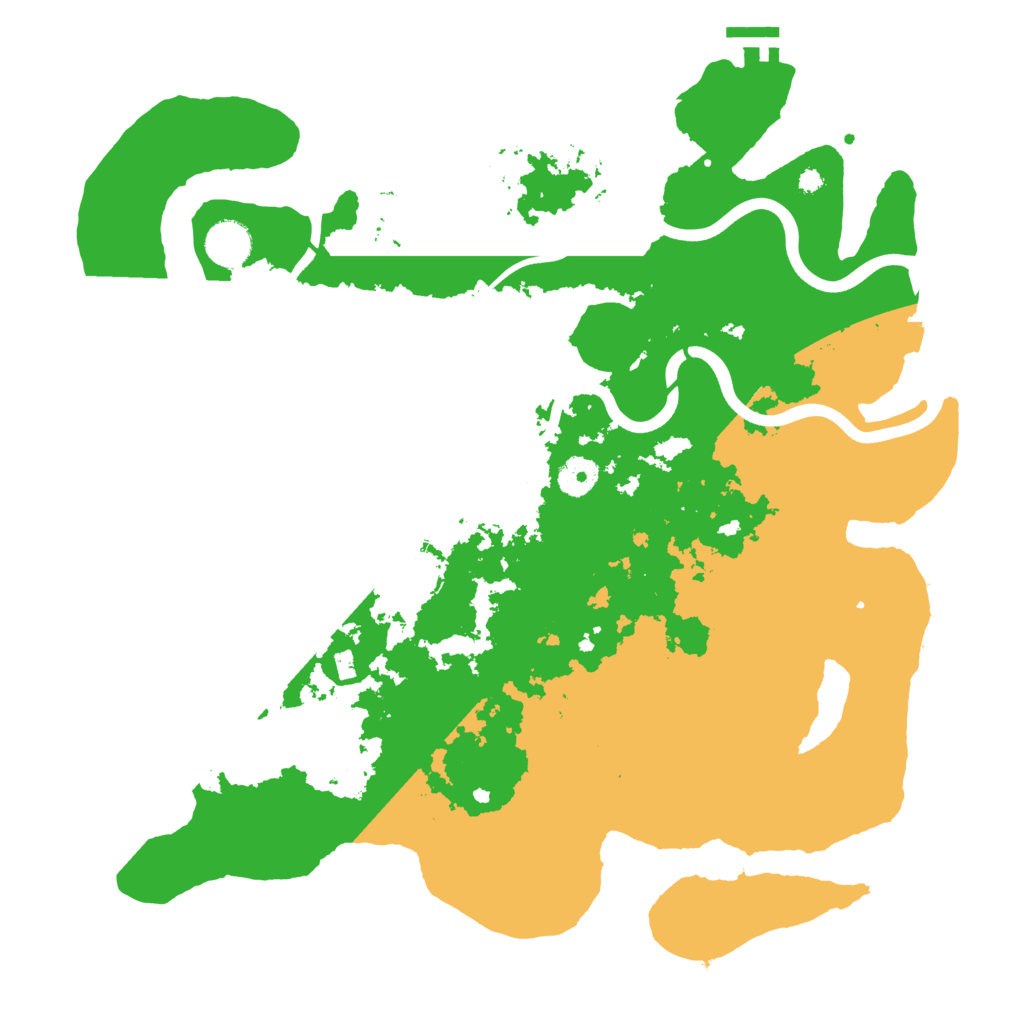 Biome Rust Map: Procedural Map, Size: 3900, Seed: 92506548