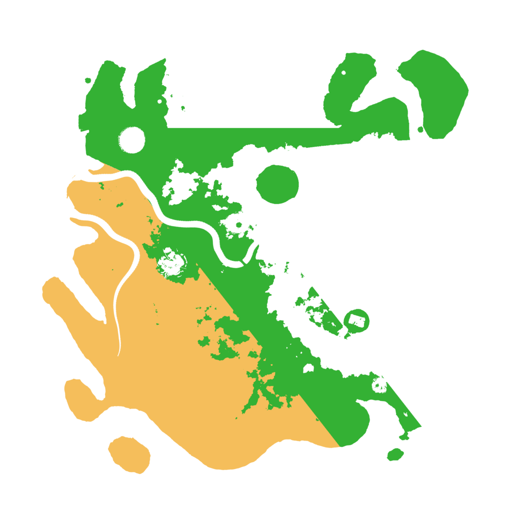 Biome Rust Map: Procedural Map, Size: 3500, Seed: 28678570