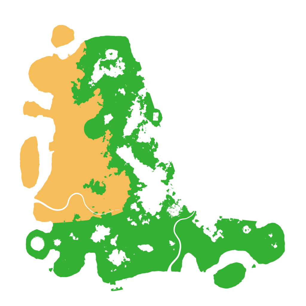 Biome Rust Map: Procedural Map, Size: 3950, Seed: 7693693