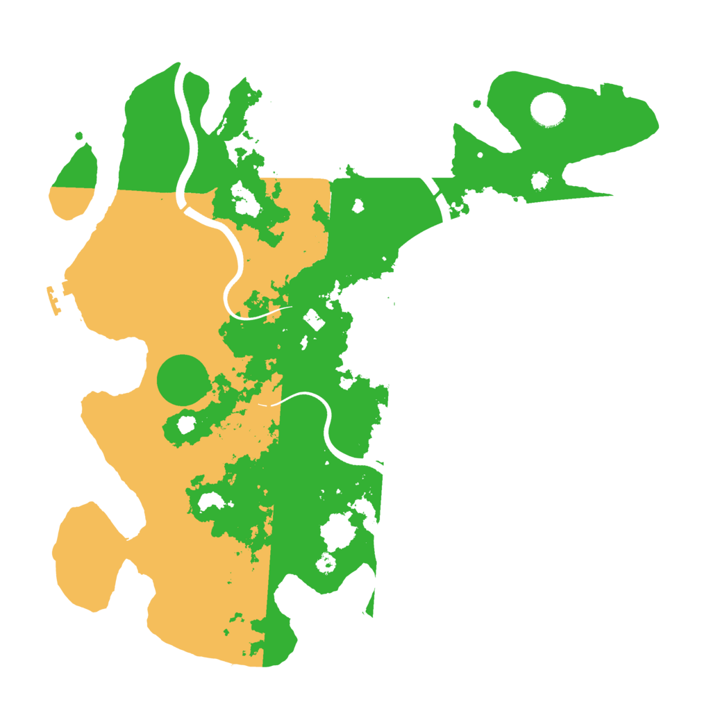 Biome Rust Map: Procedural Map, Size: 3650, Seed: 66574416