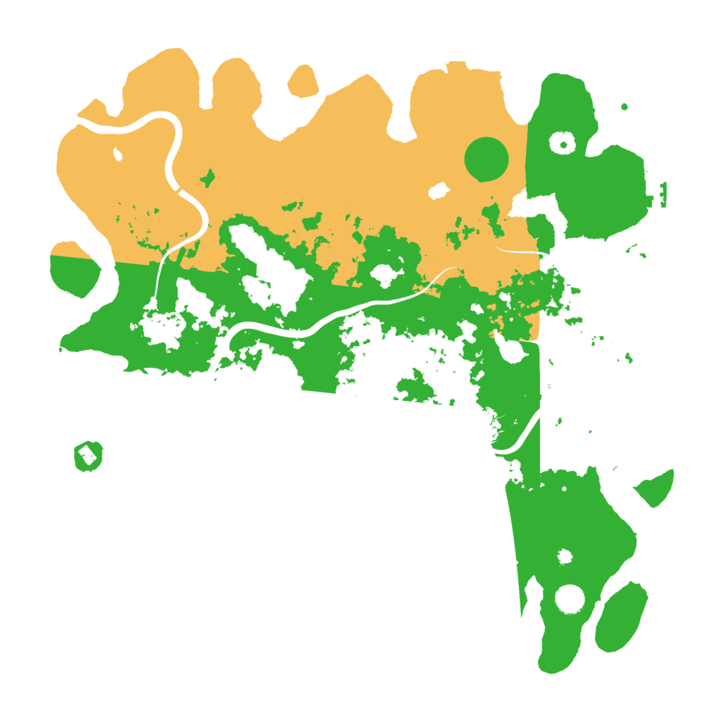 Biome Rust Map: Procedural Map, Size: 4300, Seed: 74180635