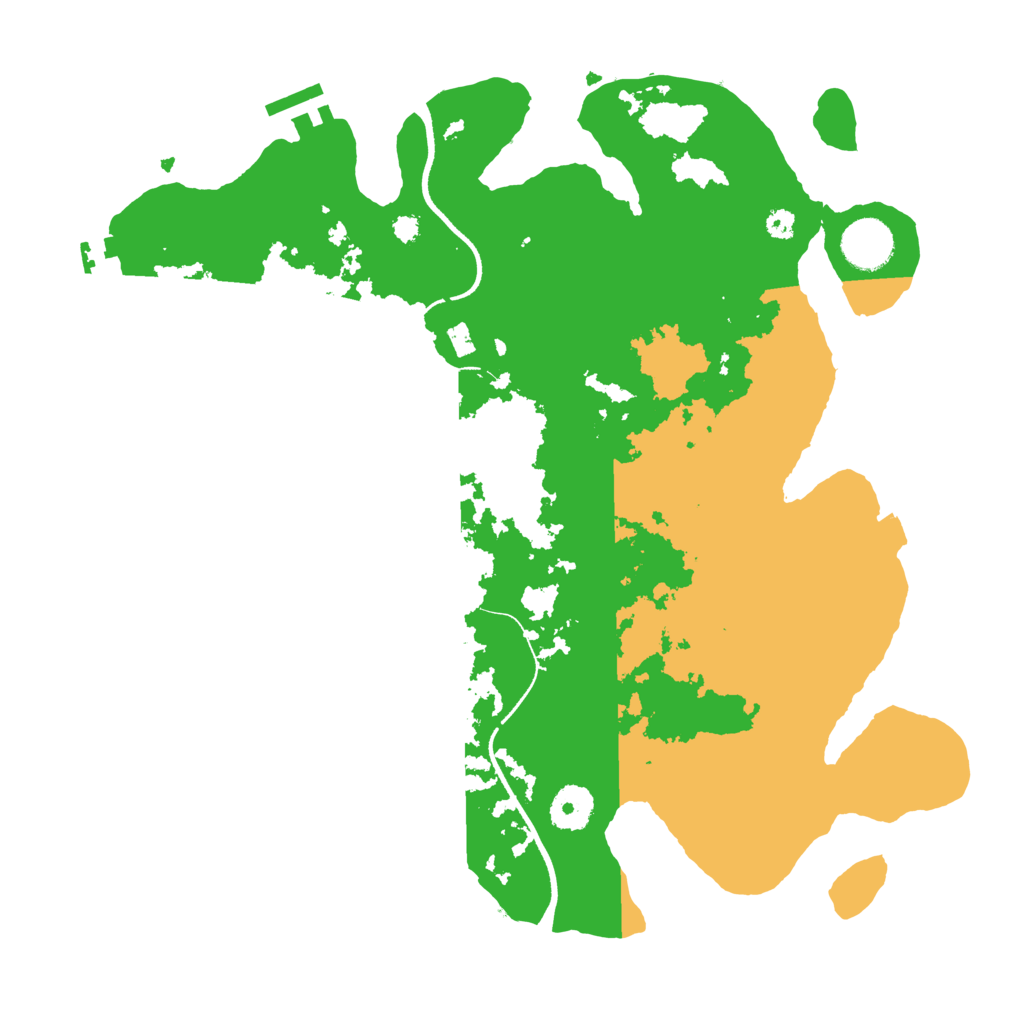 Biome Rust Map: Procedural Map, Size: 3500, Seed: 58684485