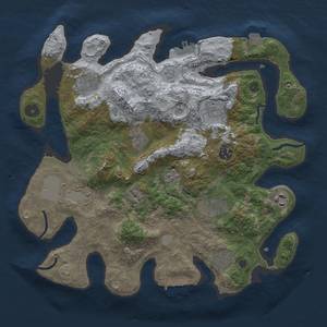 Thumbnail Rust Map: Procedural Map, Size: 3500, Seed: 78250519, 17 Monuments