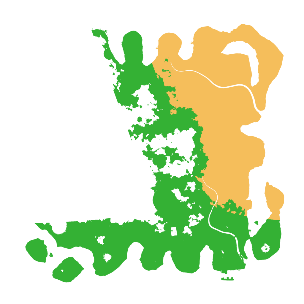 Biome Rust Map: Procedural Map, Size: 3700, Seed: 22768058