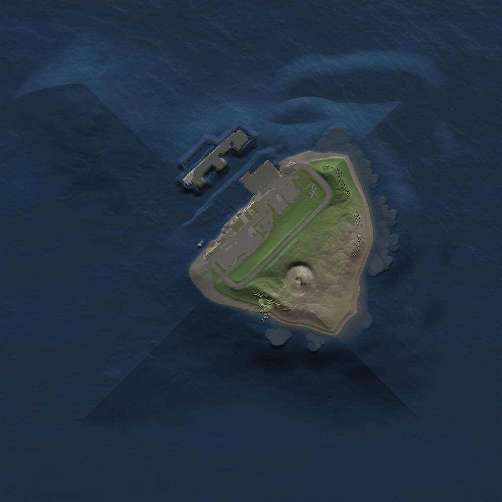 Rust Map: Procedural Map, Size: 1000, Seed: 104213537, 2 Monuments