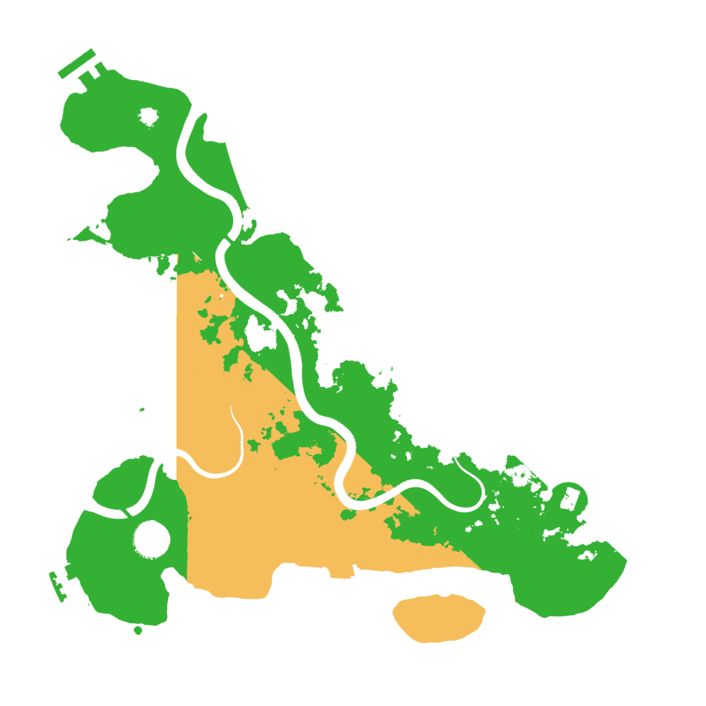 Biome Rust Map: Procedural Map, Size: 3400, Seed: 33981053