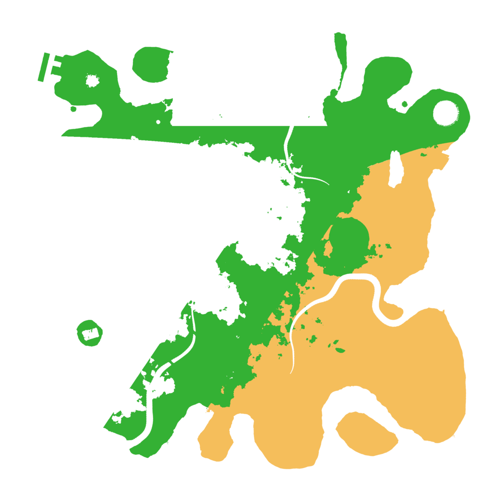 Biome Rust Map: Procedural Map, Size: 3500, Seed: 47354236