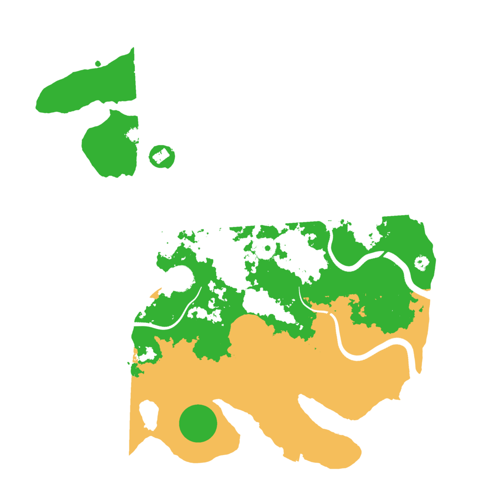 Biome Rust Map: Procedural Map, Size: 3500, Seed: 181438522