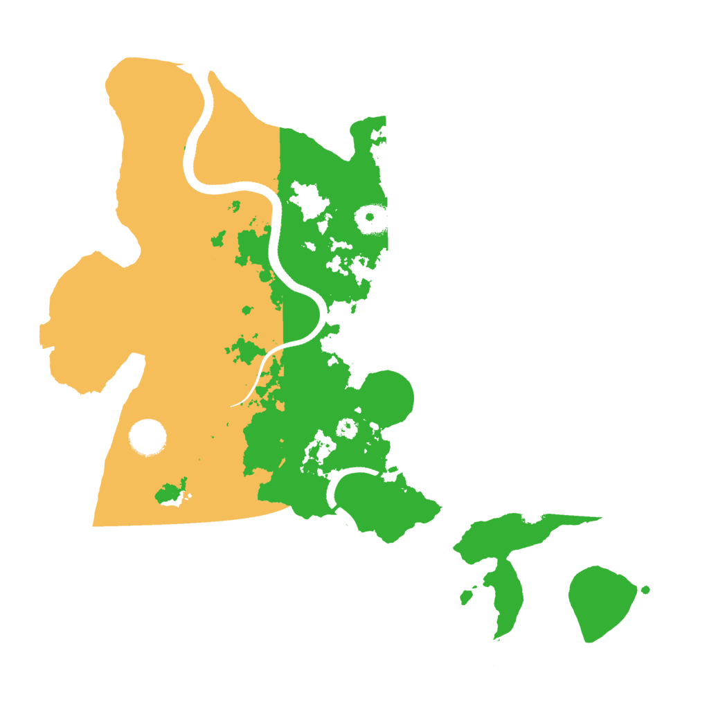 Biome Rust Map: Procedural Map, Size: 3400, Seed: 63279844