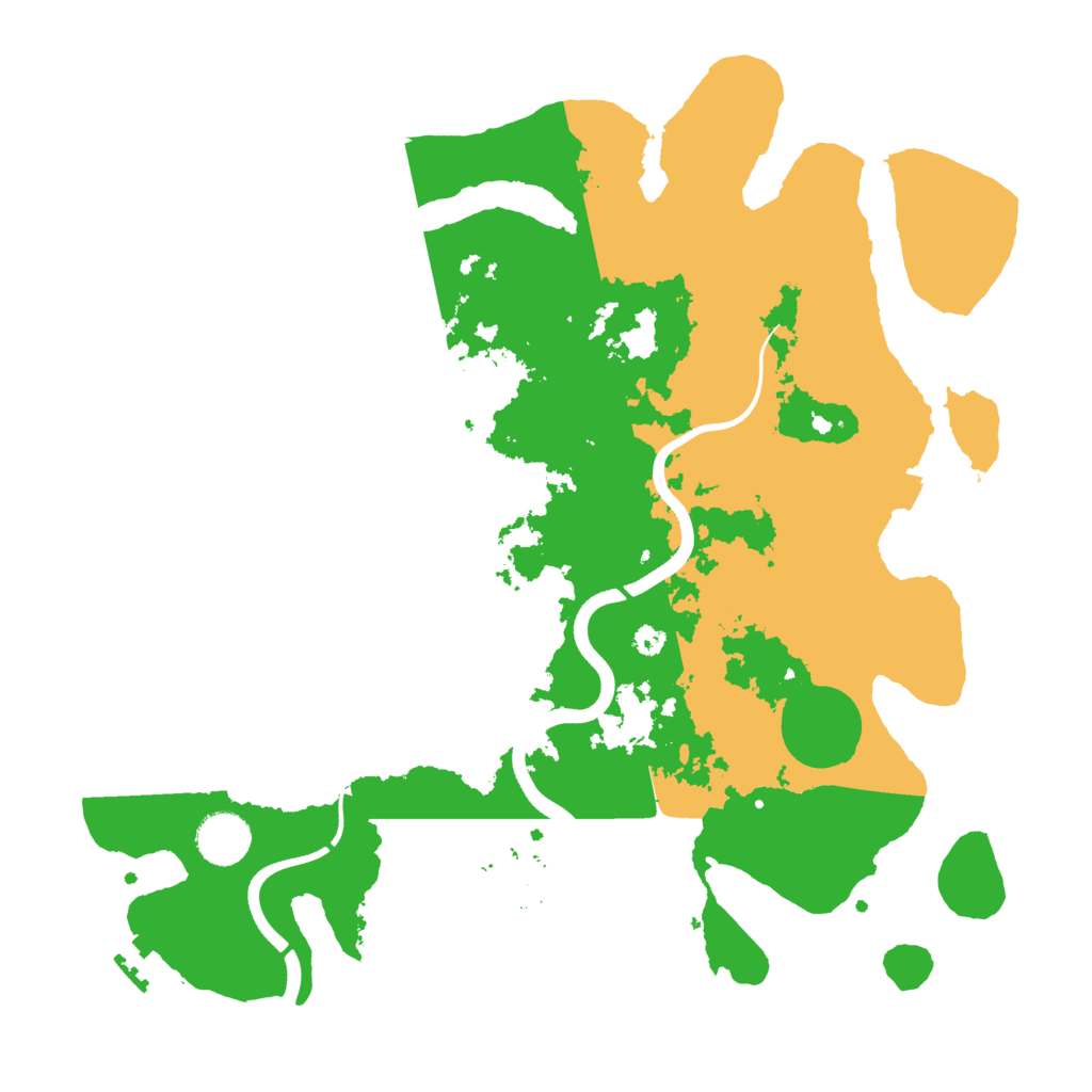 Biome Rust Map: Procedural Map, Size: 3600, Seed: 83130818