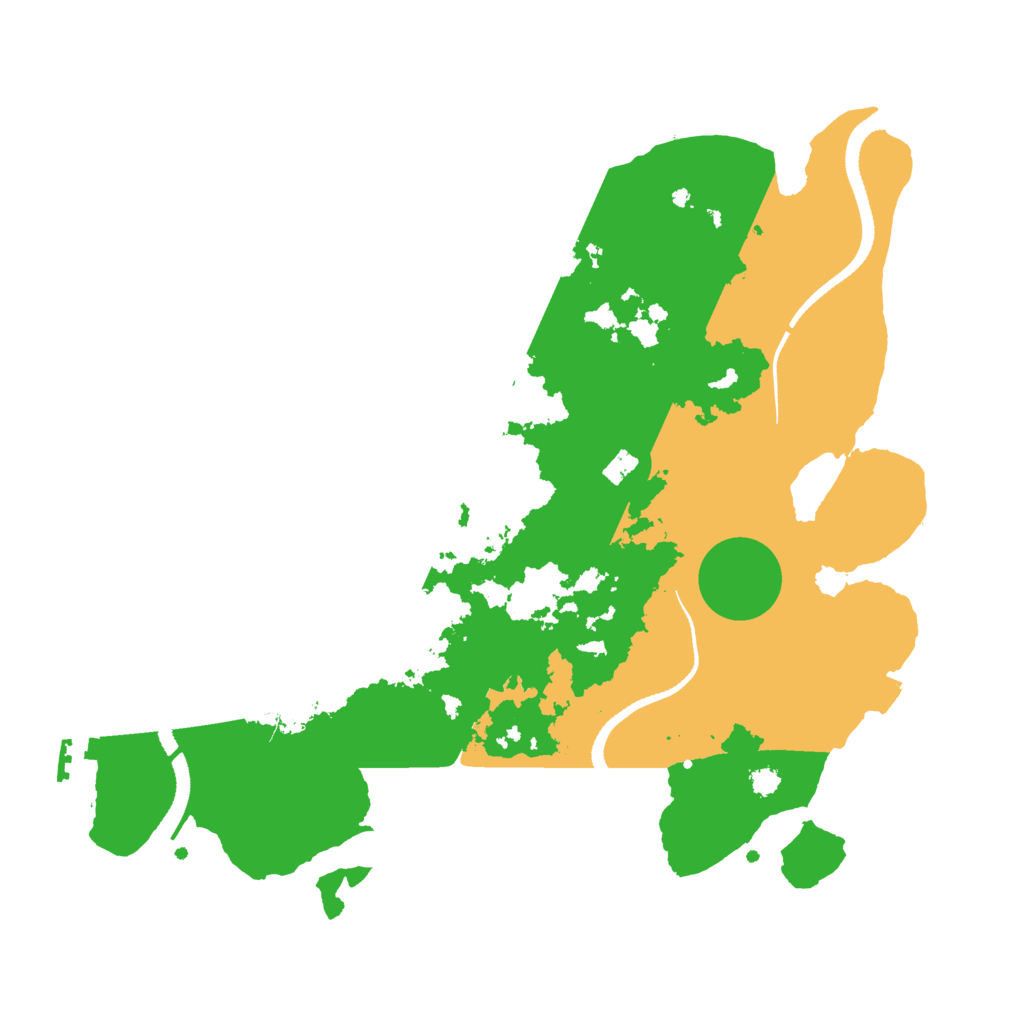 Biome Rust Map: Procedural Map, Size: 3250, Seed: 8953395