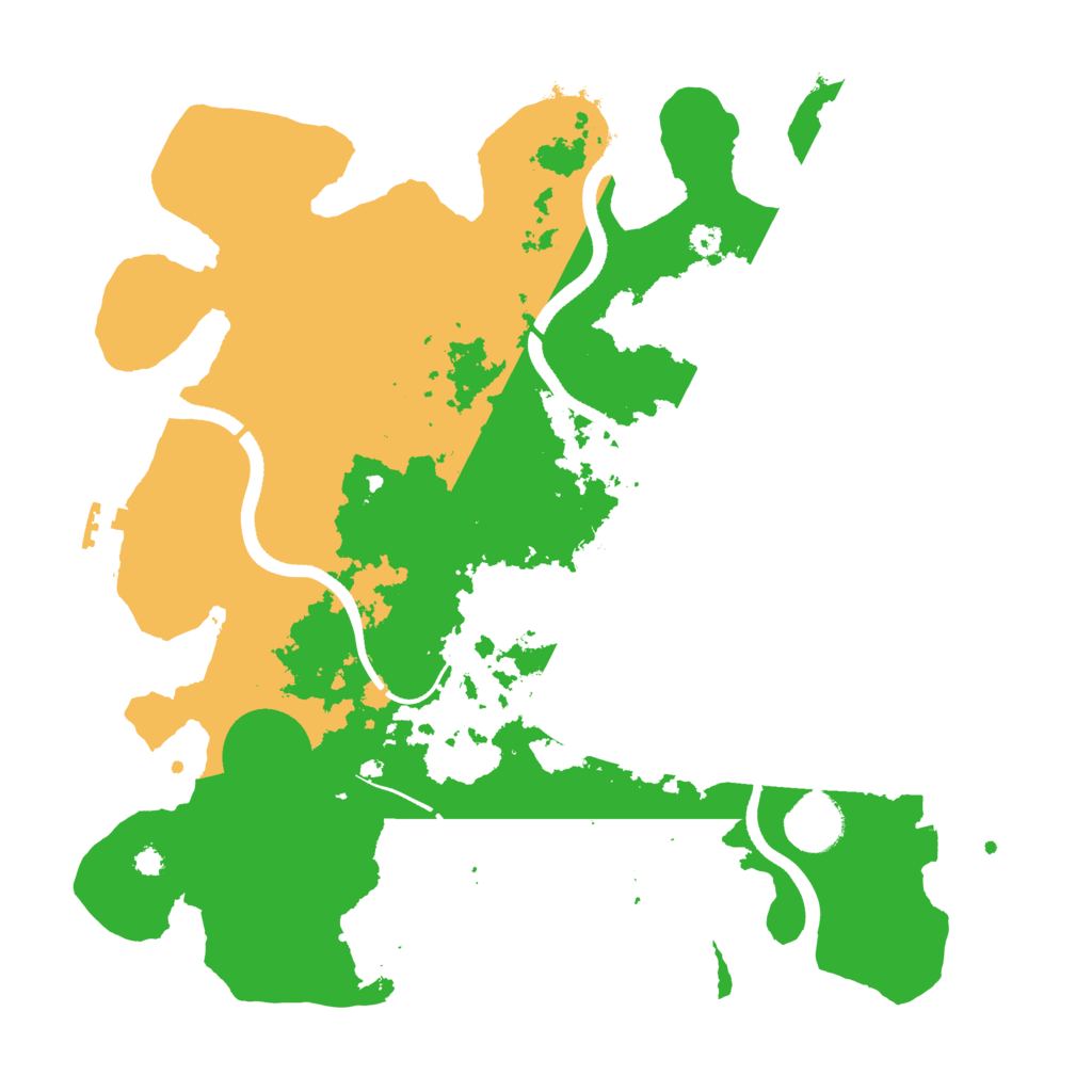 Biome Rust Map: Procedural Map, Size: 3500, Seed: 83929484