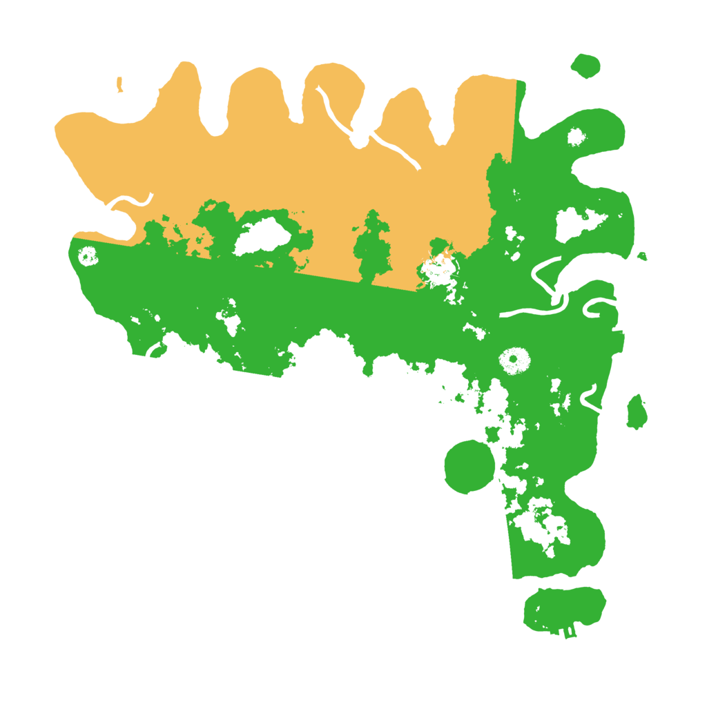 Biome Rust Map: Procedural Map, Size: 3700, Seed: 109256718