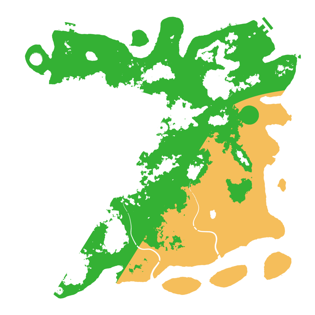 Biome Rust Map: Procedural Map, Size: 4400, Seed: 26926433