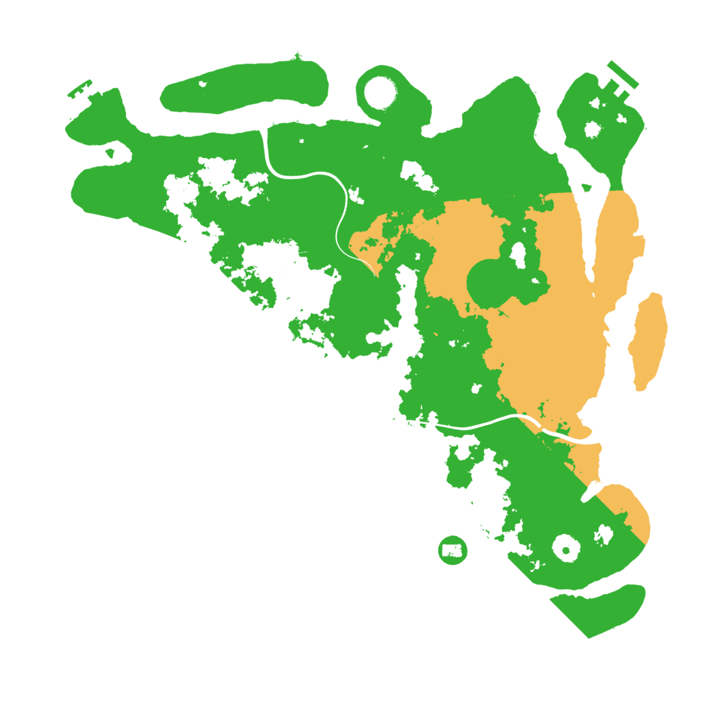 Biome Rust Map: Procedural Map, Size: 3900, Seed: 75287001