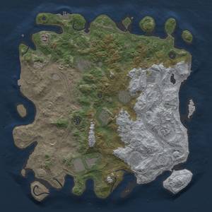 Thumbnail Rust Map: Procedural Map, Size: 4250, Seed: 585336259, 19 Monuments