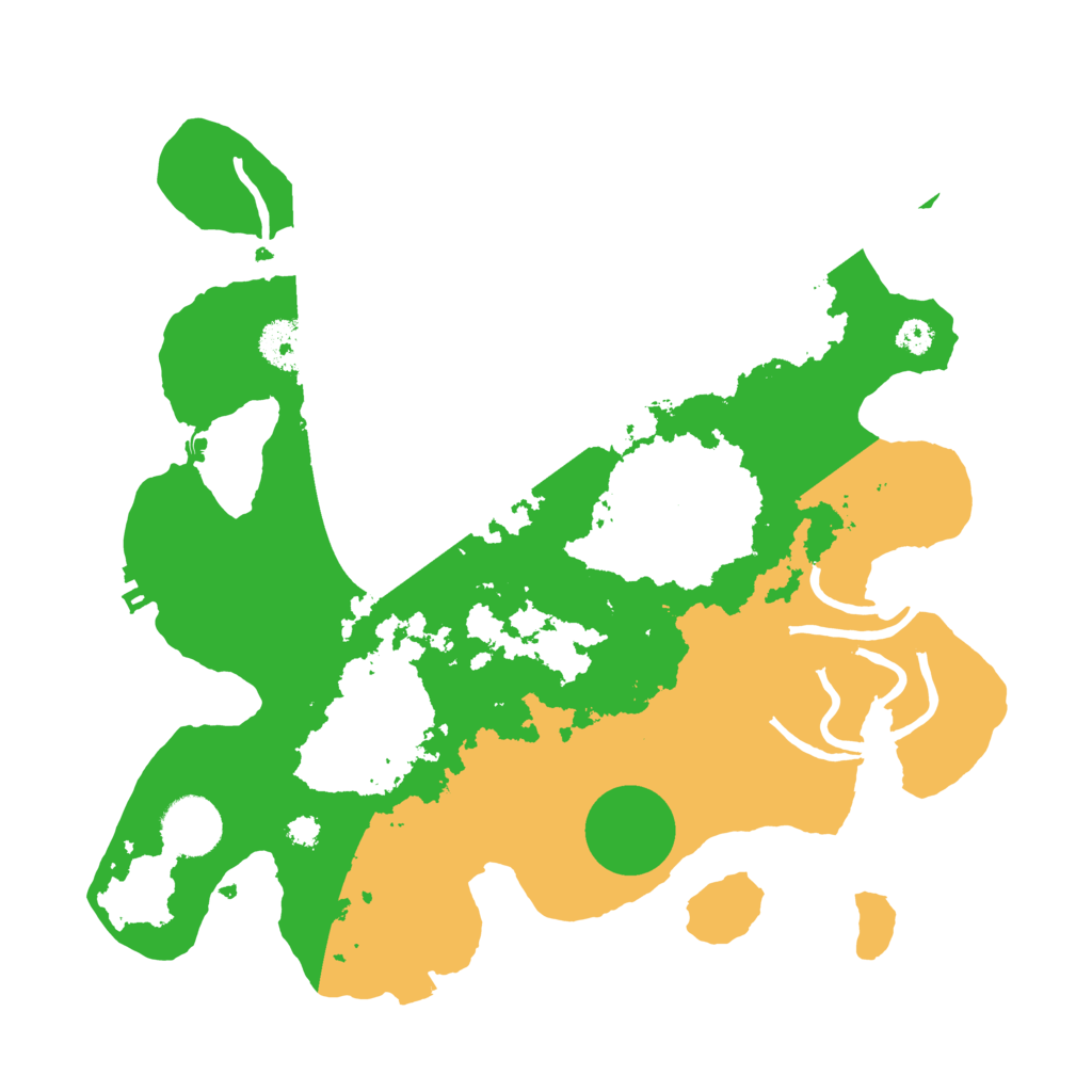 Biome Rust Map: Procedural Map, Size: 3200, Seed: 72747
