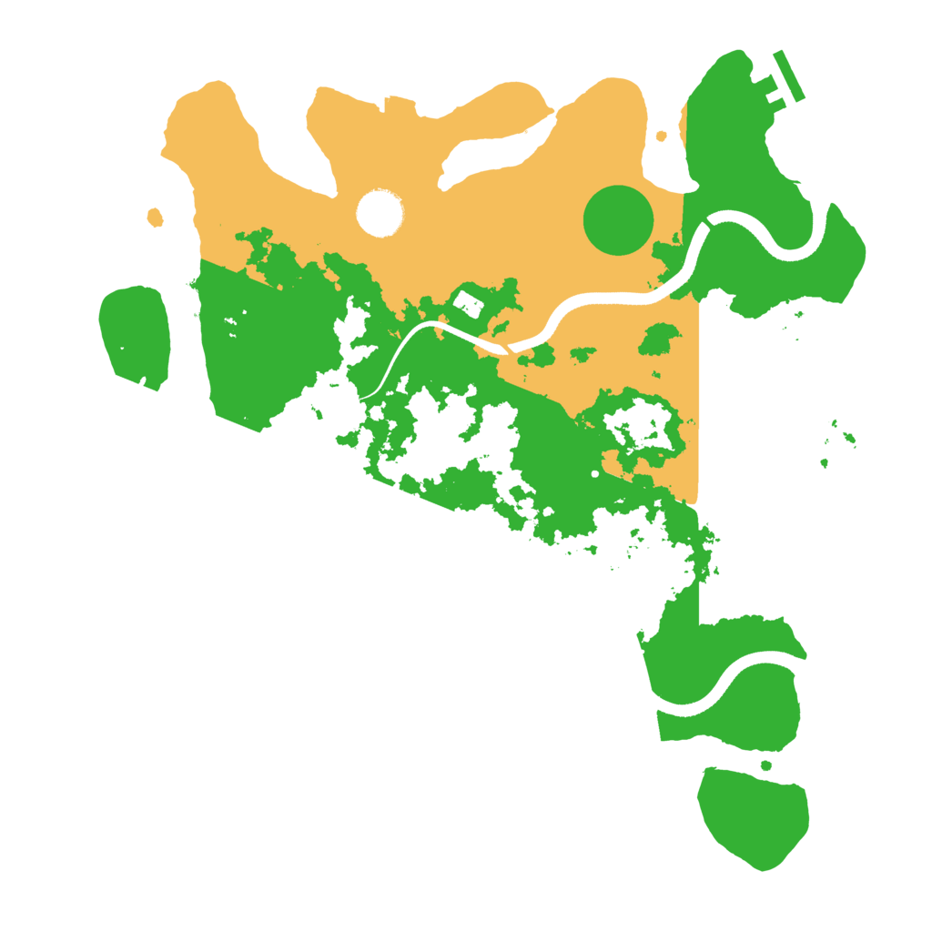 Biome Rust Map: Procedural Map, Size: 3500, Seed: 1988420