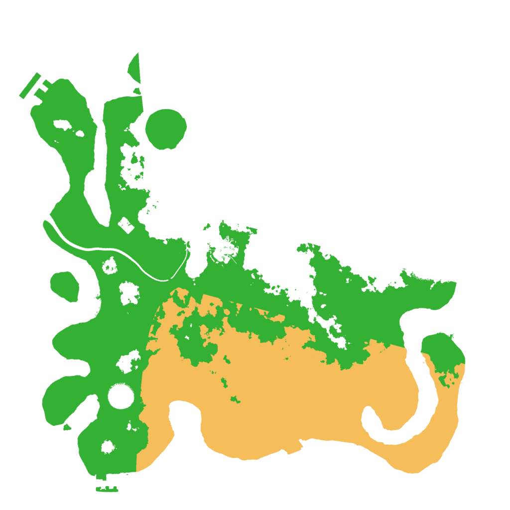 Biome Rust Map: Procedural Map, Size: 3500, Seed: 76307911