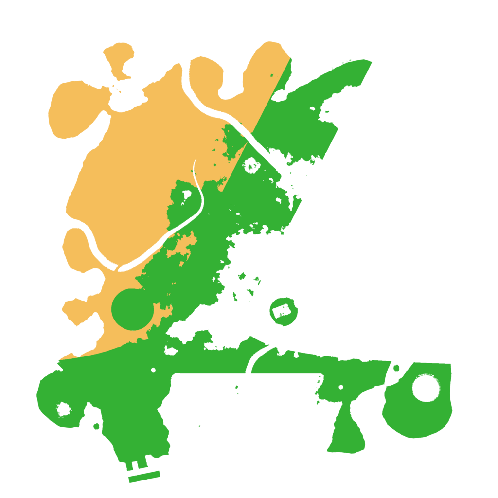 Biome Rust Map: Procedural Map, Size: 3200, Seed: 83929484