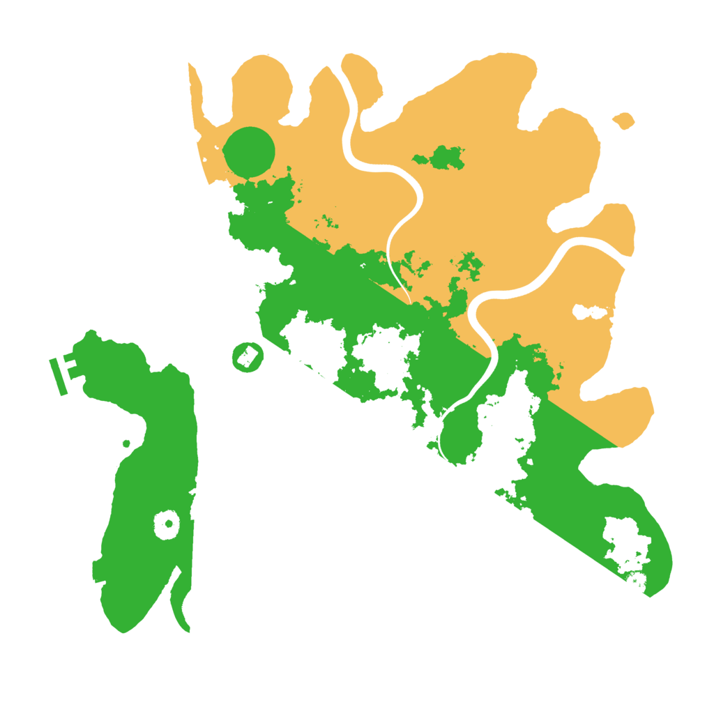 Biome Rust Map: Procedural Map, Size: 3800, Seed: 27824005