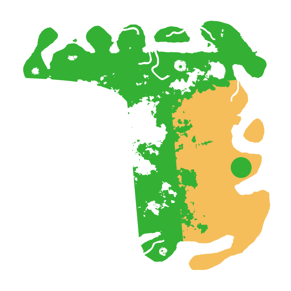 Biome Rust Map: Procedural Map, Size: 3700, Seed: 76973596