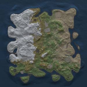 Thumbnail Rust Map: Procedural Map, Size: 3900, Seed: 323552, 18 Monuments