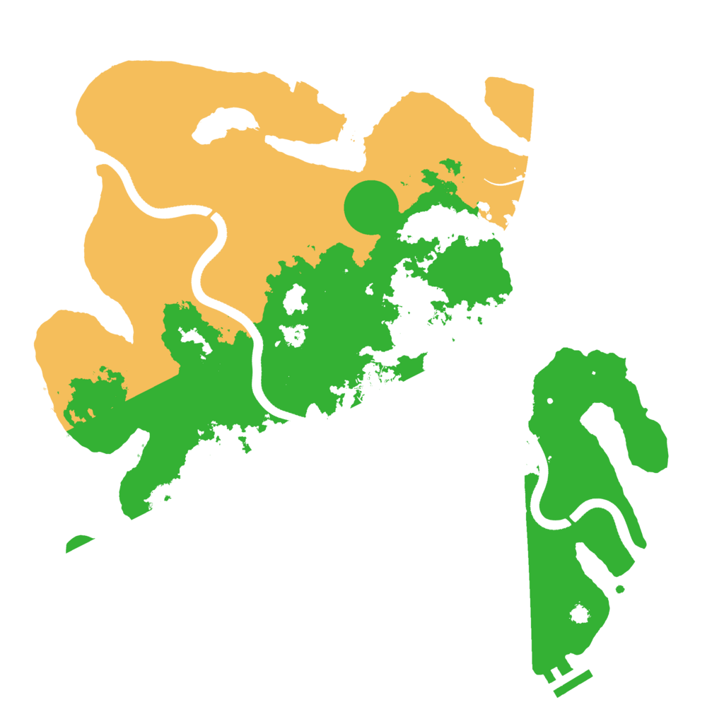 Biome Rust Map: Procedural Map, Size: 3500, Seed: 3782343