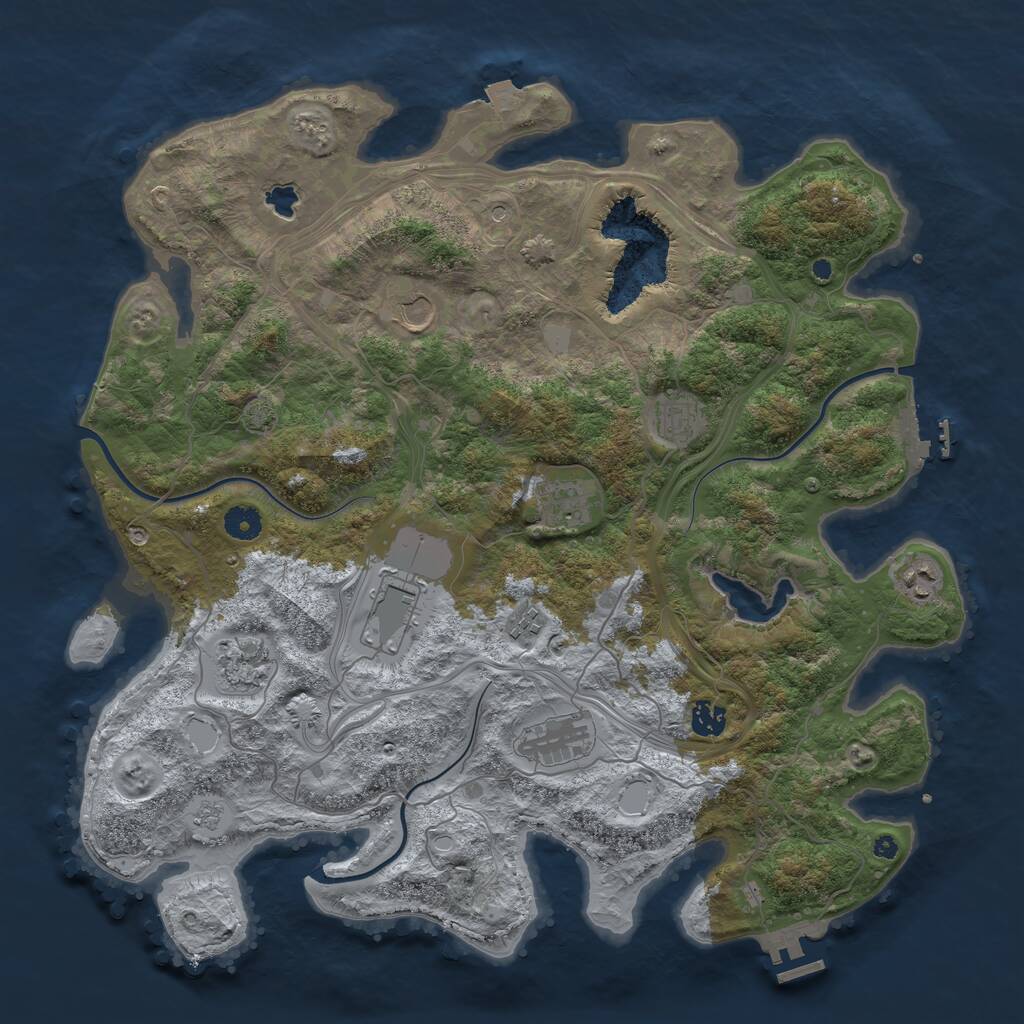 Rust Map: Procedural Map, Size: 4250, Seed: 187936, 15 Monuments