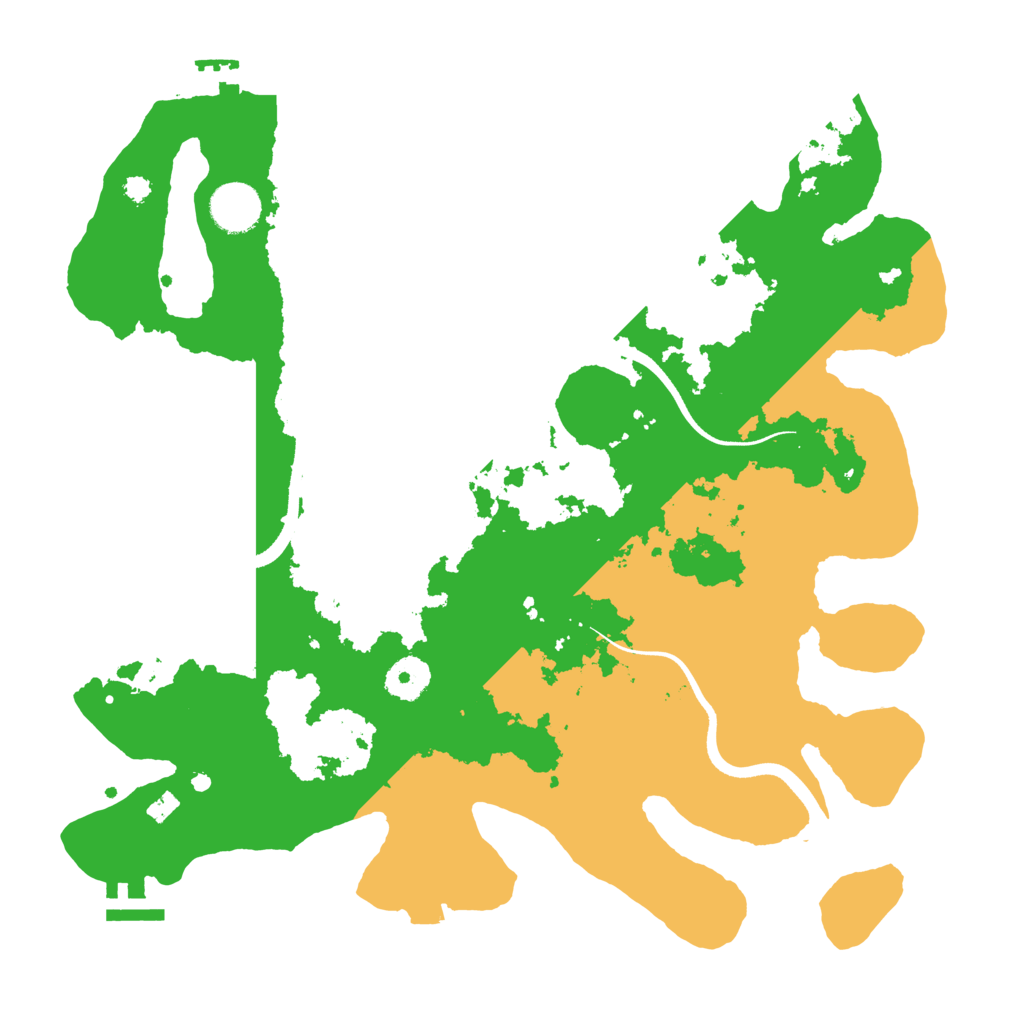 Biome Rust Map: Procedural Map, Size: 3550, Seed: 40628868