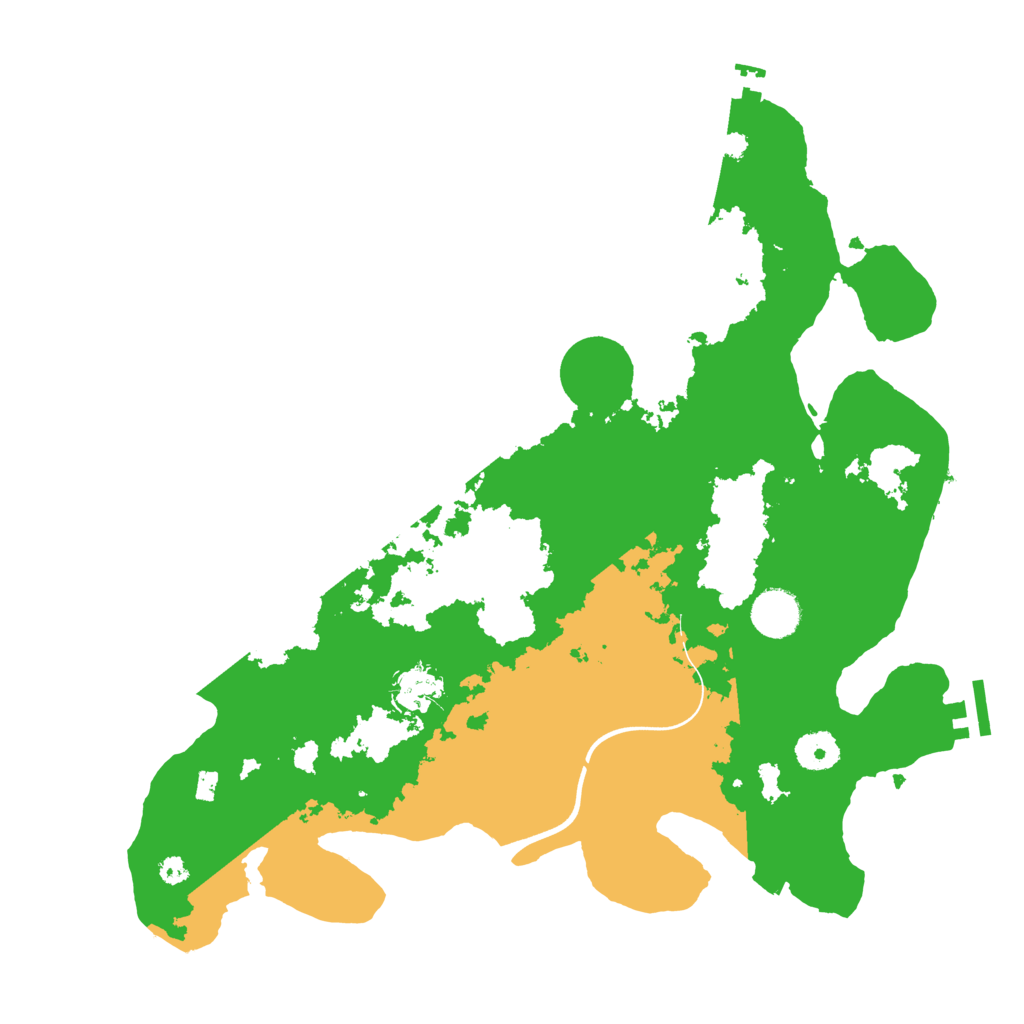 Biome Rust Map: Procedural Map, Size: 3700, Seed: 13000192