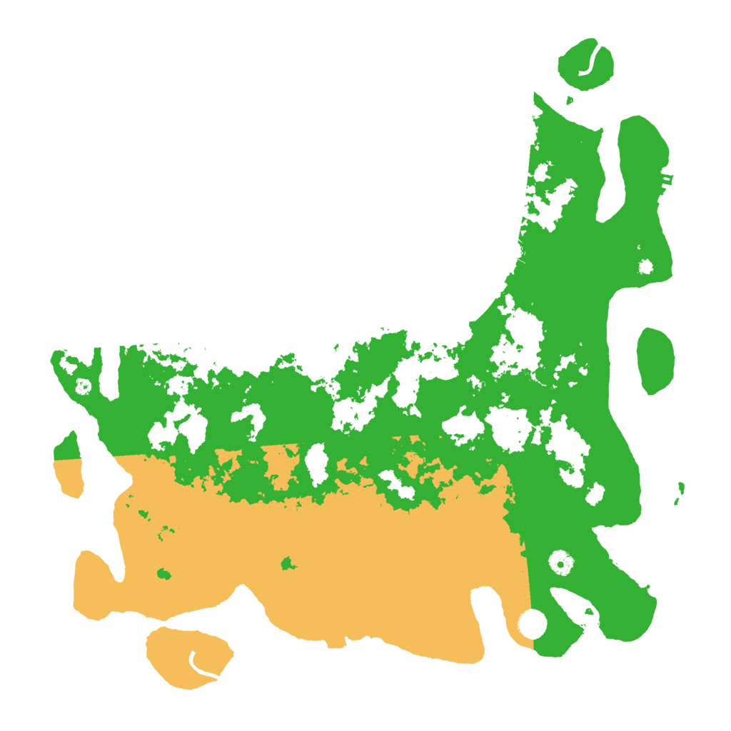 Biome Rust Map: Procedural Map, Size: 4500, Seed: 57716