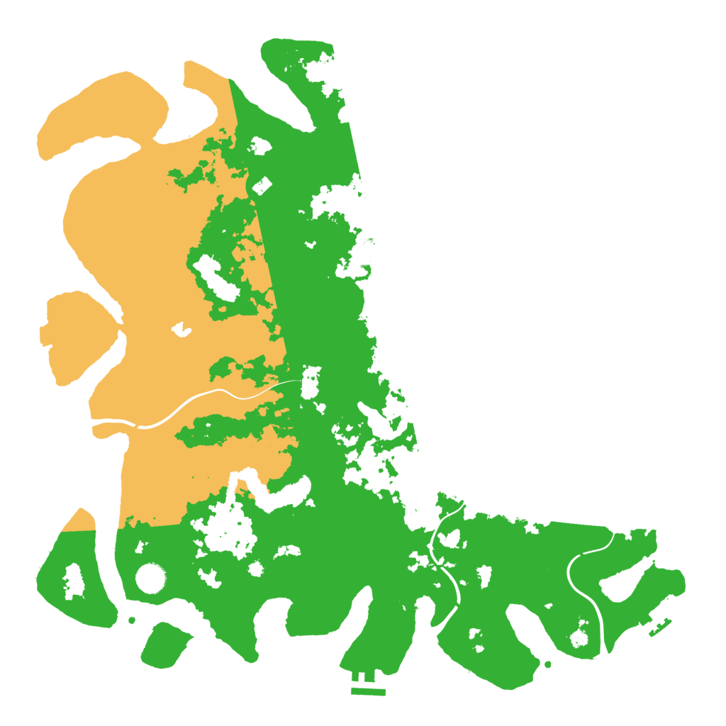 Biome Rust Map: Procedural Map, Size: 4250, Seed: 9518