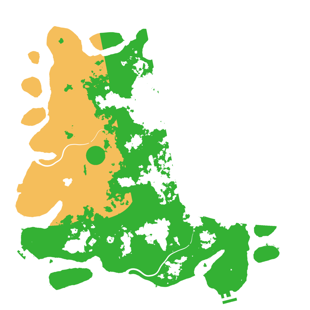 Biome Rust Map: Procedural Map, Size: 4300, Seed: 54498356