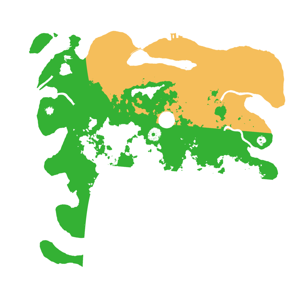 Biome Rust Map: Procedural Map, Size: 3500, Seed: 110908743