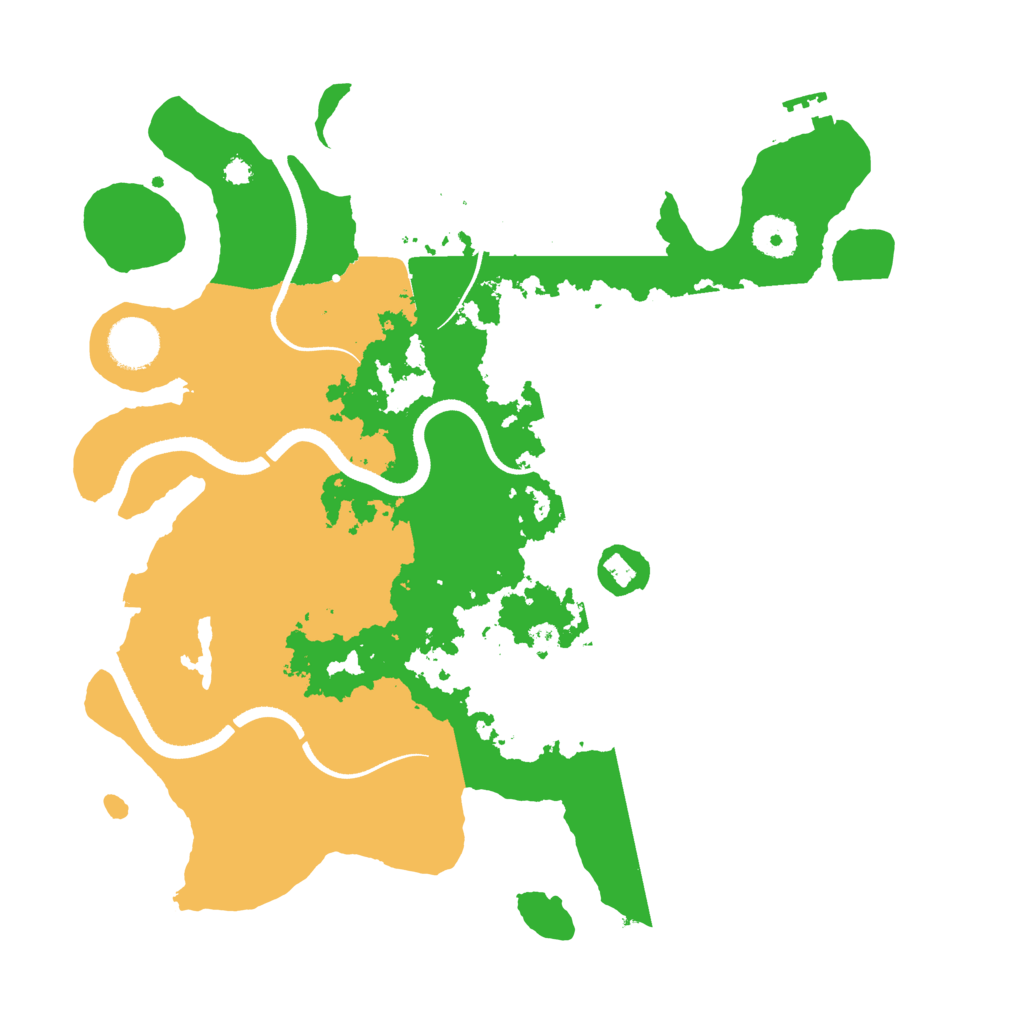 Biome Rust Map: Procedural Map, Size: 3500, Seed: 95673807