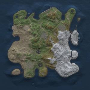 Thumbnail Rust Map: Procedural Map, Size: 3000, Seed: 1301679034, 13 Monuments