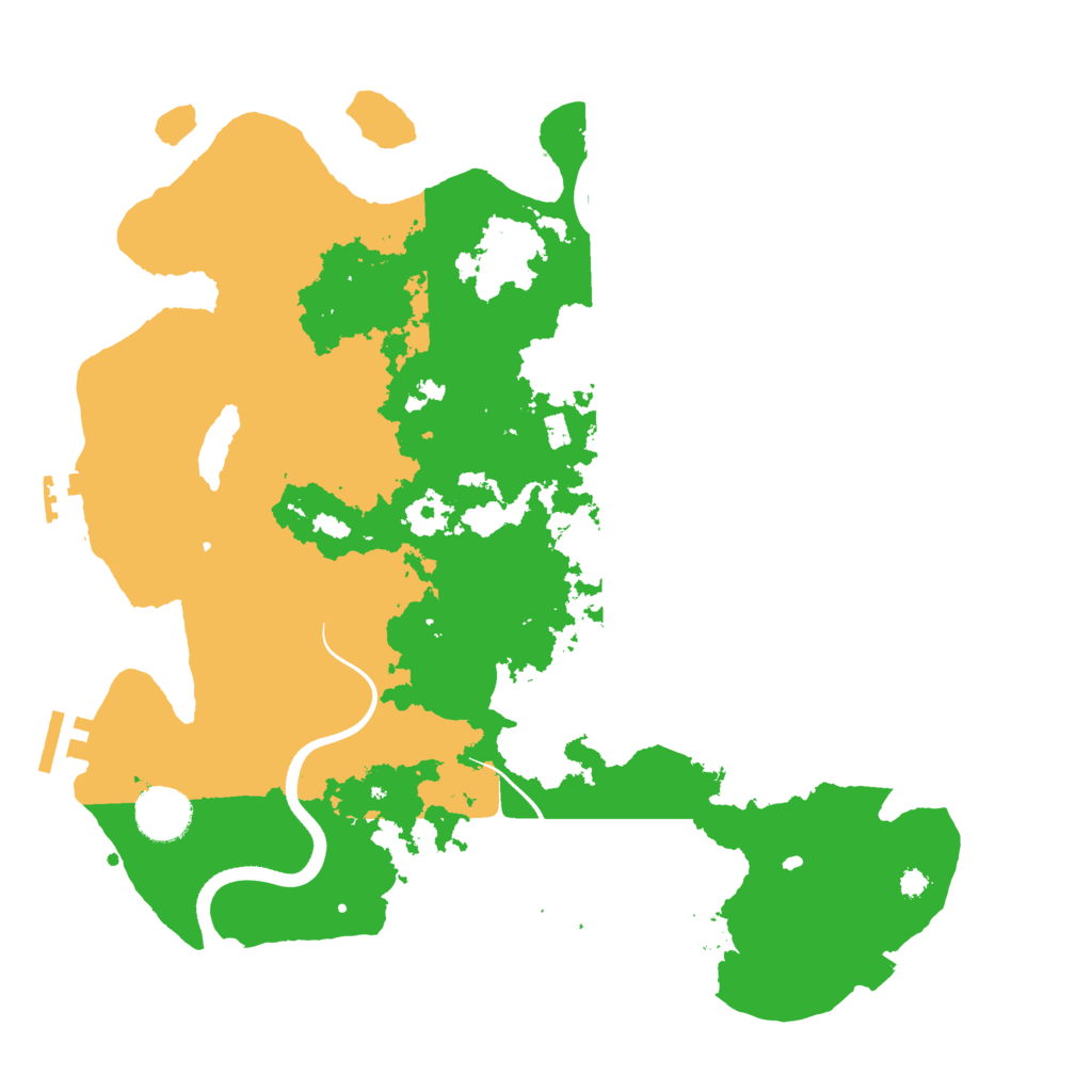 Biome Rust Map: Procedural Map, Size: 3550, Seed: 52855574