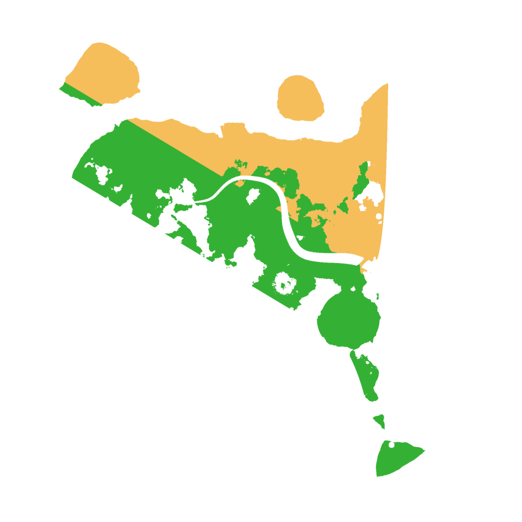 Biome Rust Map: Procedural Map, Size: 2500, Seed: 839060494