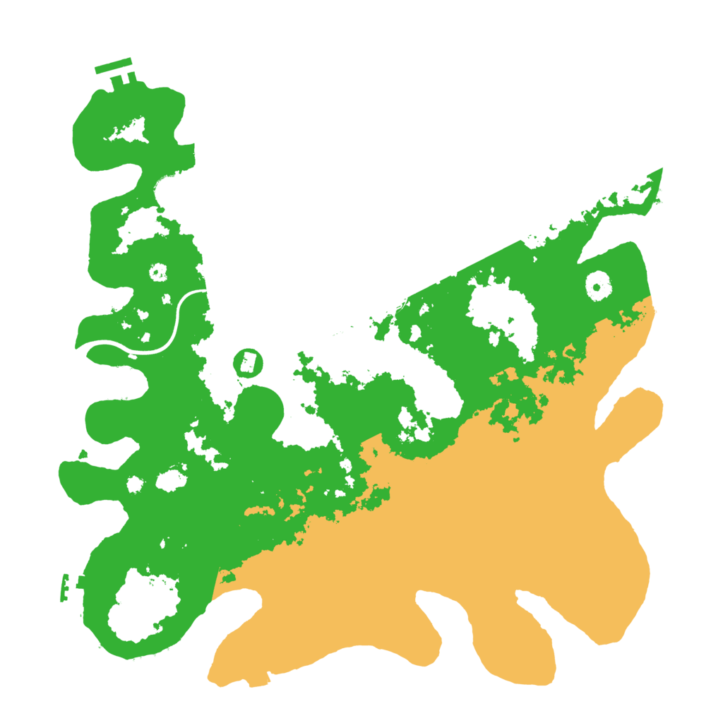 Biome Rust Map: Procedural Map, Size: 3900, Seed: 48299875