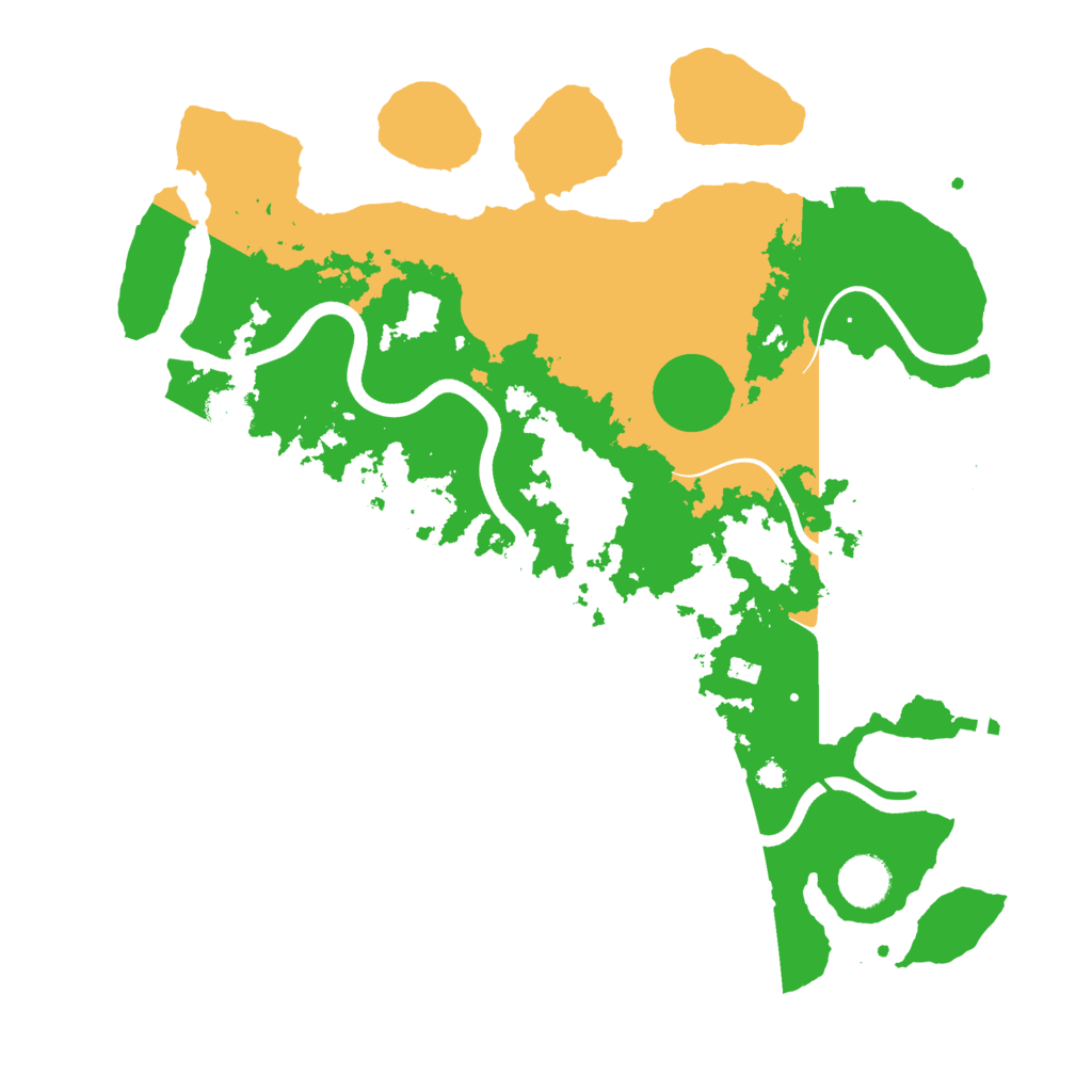 Biome Rust Map: Procedural Map, Size: 3700, Seed: 3733763